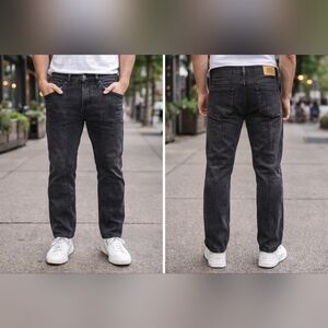 BDG Men's Dark Gray Straight Jeans